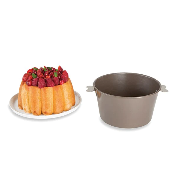 Moule à charlotte acier revêtu antiadhérent 18 cm Mathon