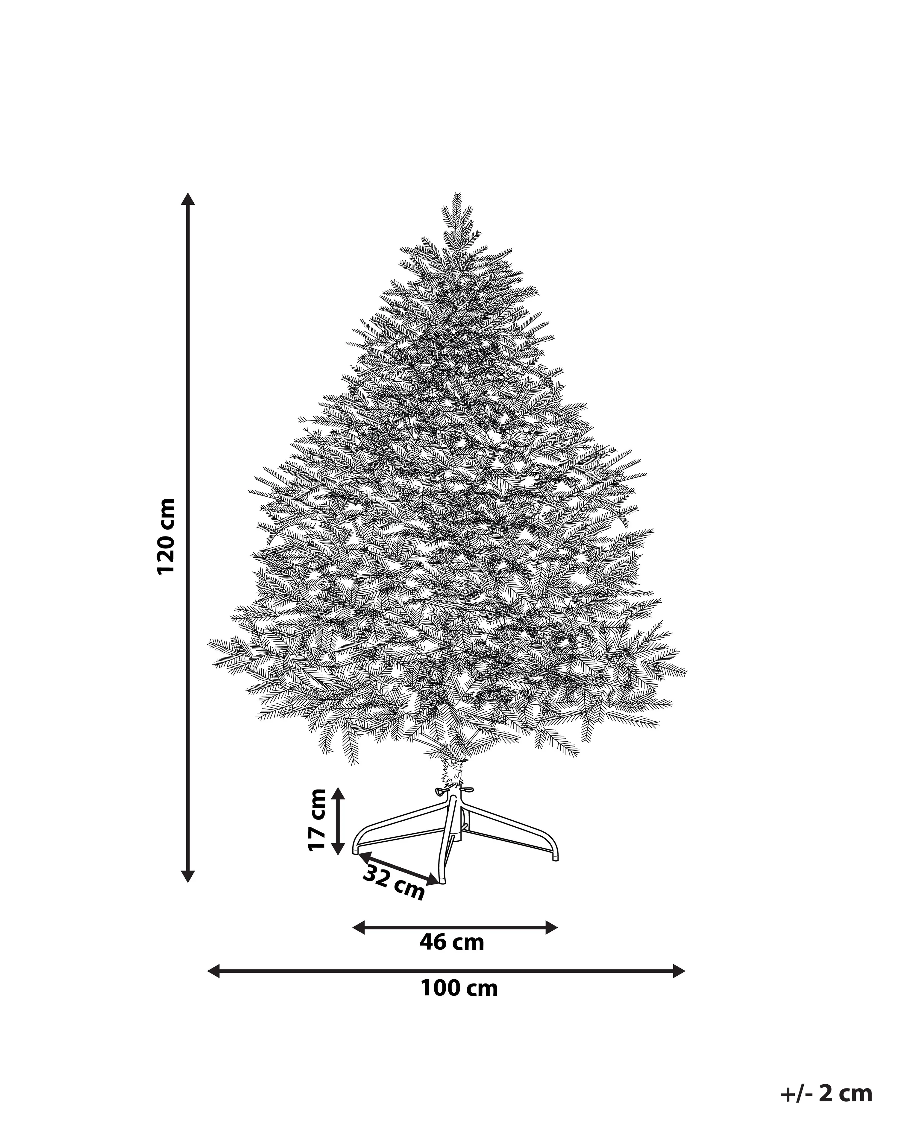 Kunstkerstboom FARNHAM 120 cm Roze