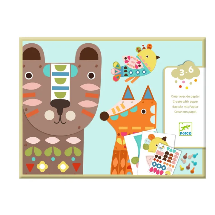 Djeco Créer avec du papier Animaux géants