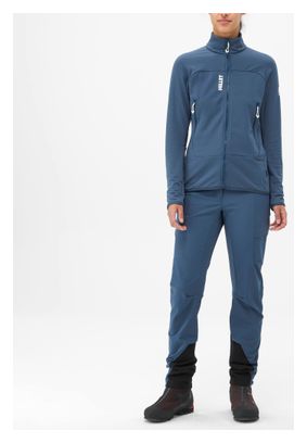Polaire Femme Millet Fusion Grid Bleu