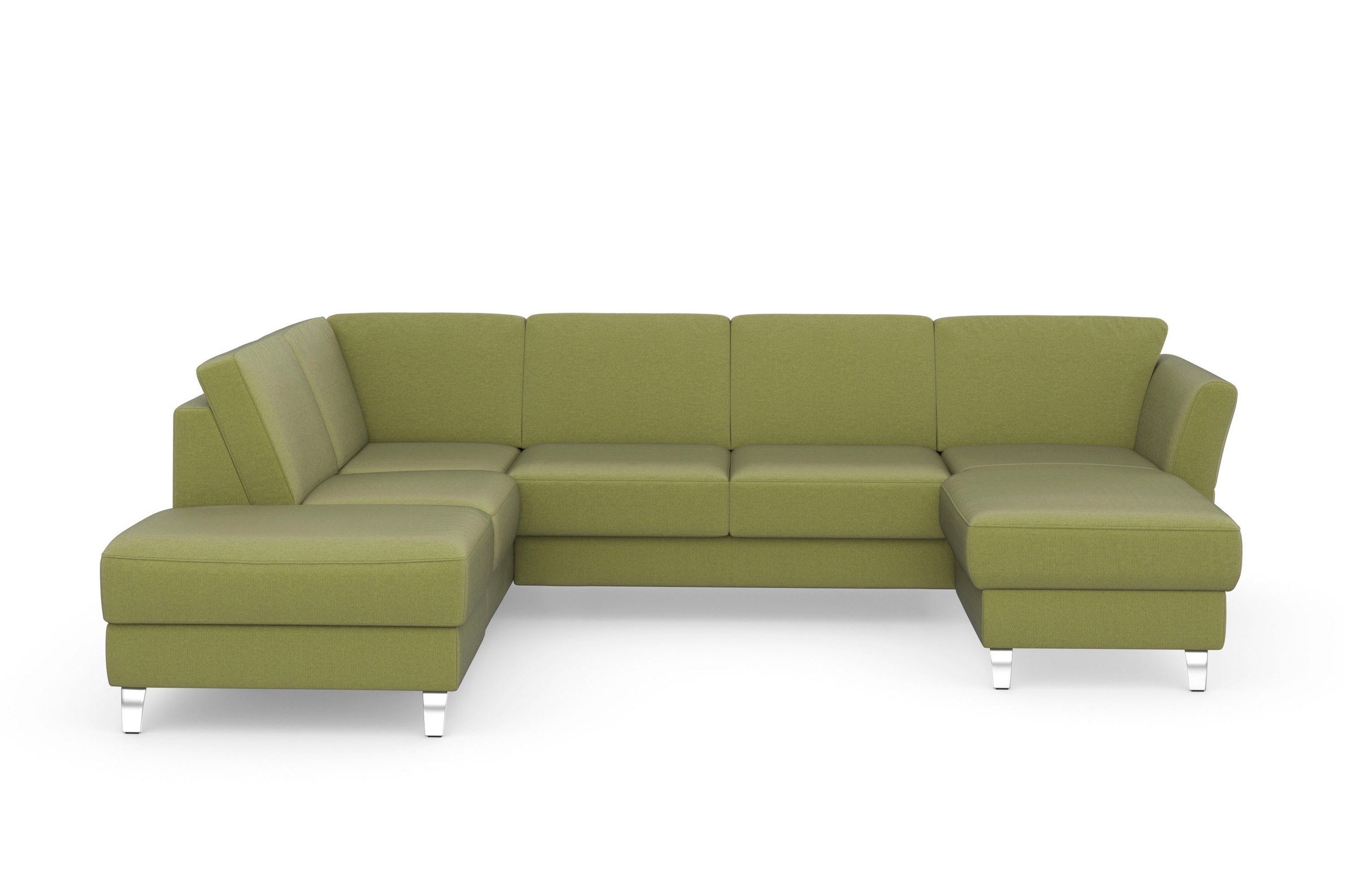 sit&more Wohnlandschaft »Visby U-Form« Wahlweise mit Bettfunktion und Stauraum, frei im Raum stellbar