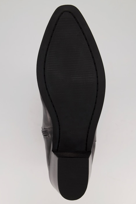 Leder-Cowboystiefel, 3 XL-Schaft, Stickerei, Weite H