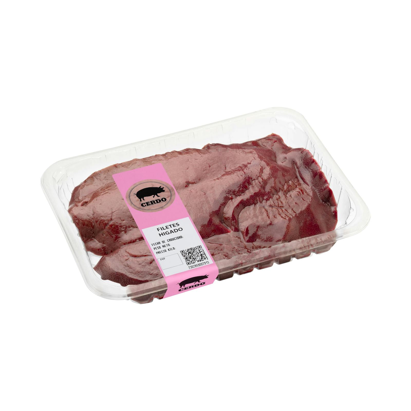 Filets de foie de porc