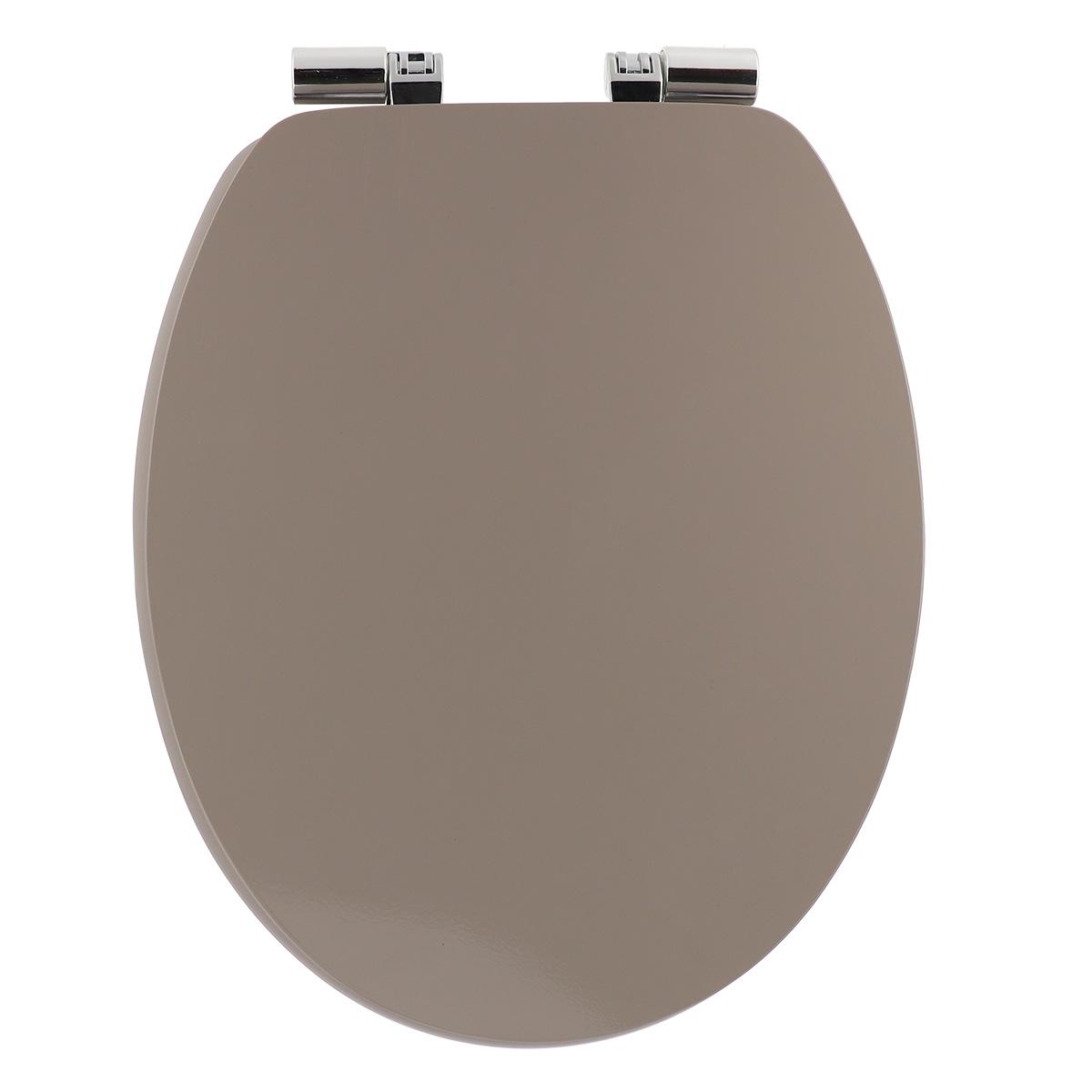 ABATTANT WC 18 POUCES UNI FREIN DE CHUTE TAUPE