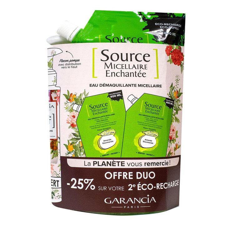 Source micellaire enchantée eau amande gourmande 2x400ml