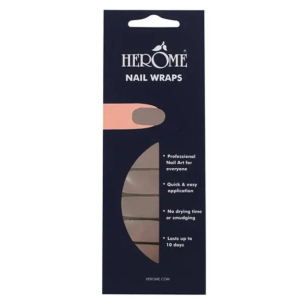 Adesivos para unhas Herôme cor taupe