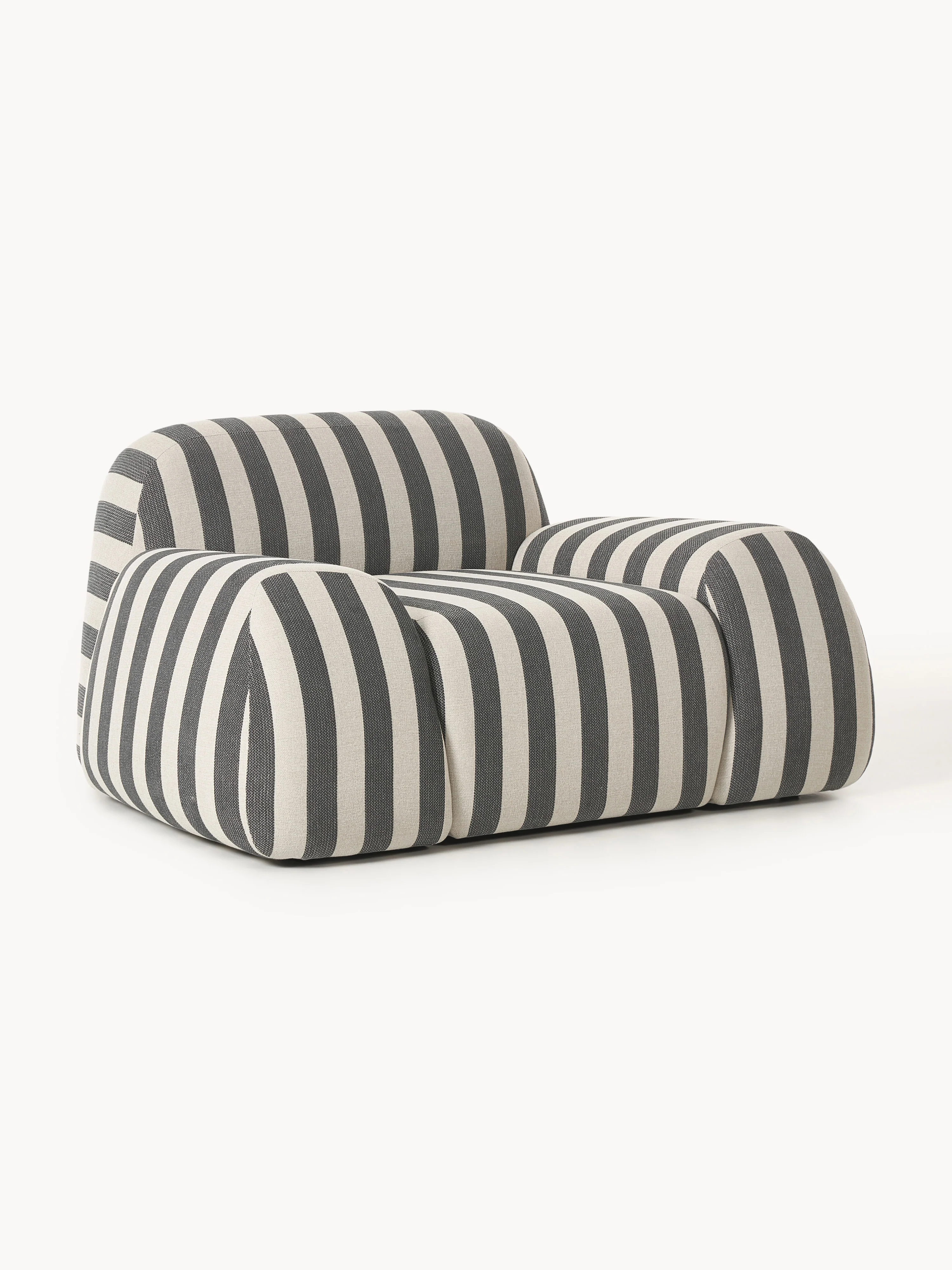 Gestreepte loungefauteuil Wolke