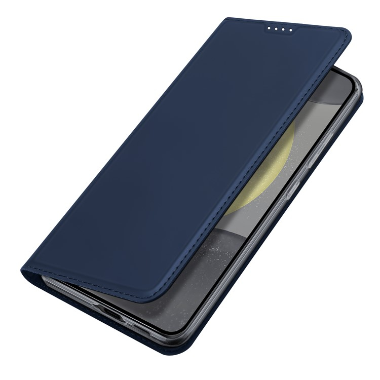 Samsung Galaxy S24 FE Plus Flip Wallet Cover Leder Tasche - Dunkelblau