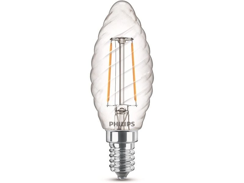 Philips Lampe LEDcla 25W E14 ST35 WW CL ND Warmweiss Leuchtmittel ST35 mit klarem Glas