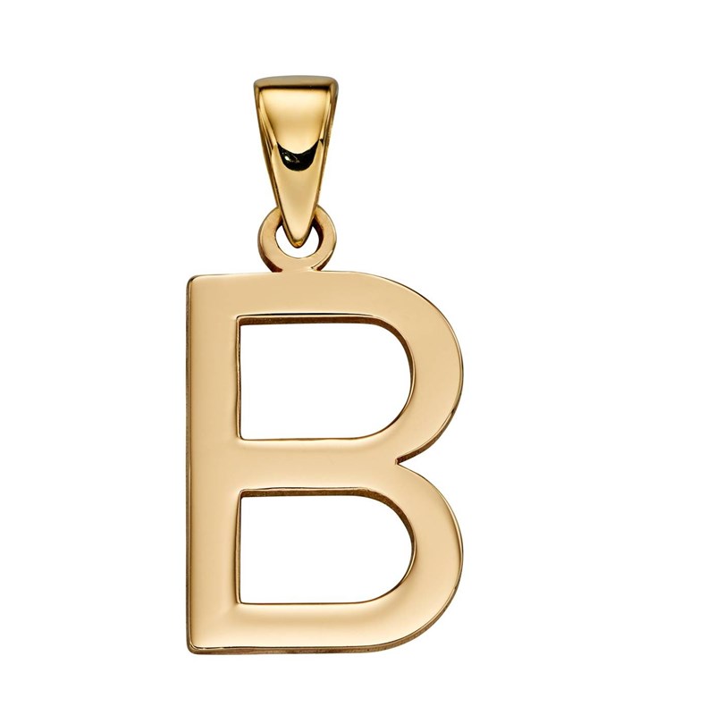 Collier lettre B en or 375/1000