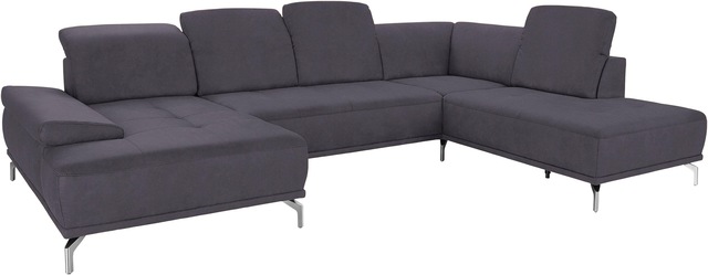 PLACES OF STYLE Wohnlandschaft »Caluna« Inkl.Sitztiefenverstellung, wahlweise mit Kopf- und Armteilverstellung