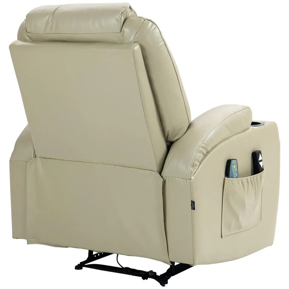CLP Fauteuil Hepler zwart Frame - Kunstleer - creme