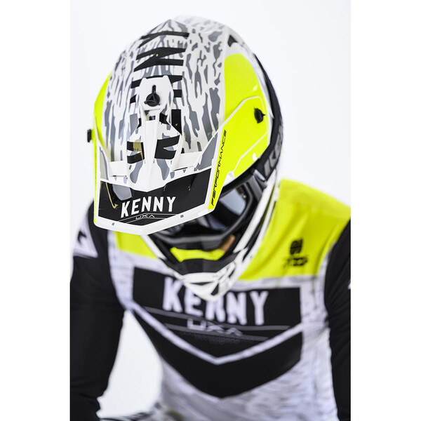 Kenny - Maillot Performance Stone Blanc / Noir / Jaune