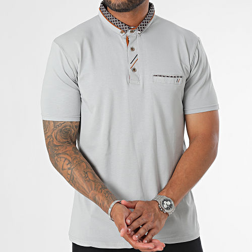 Polo Manches Courtes Gris