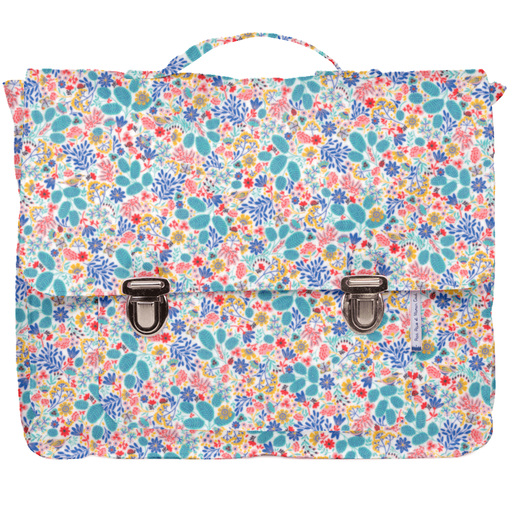 Cartable Champêtre Bleuté
