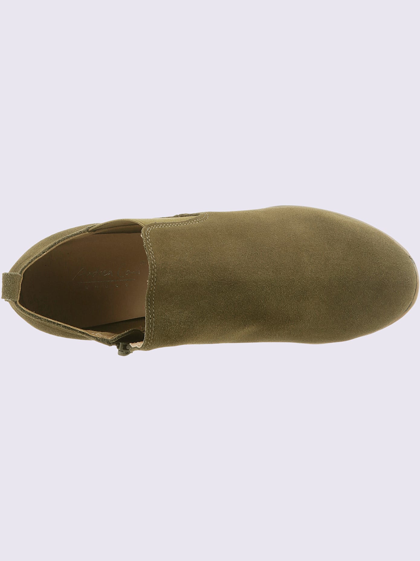 Bottines cuir velours de vache.