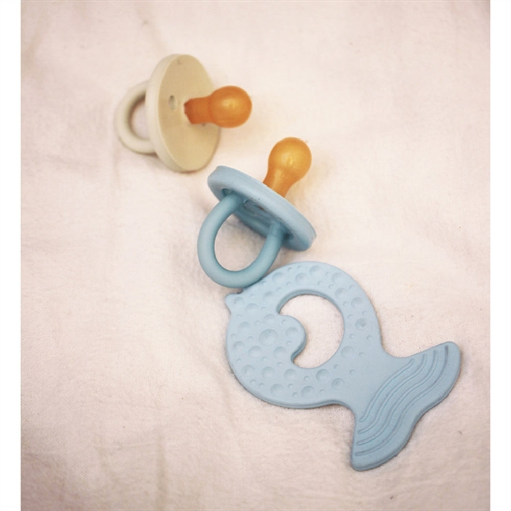 Køb Hevea Bumi Bébé Sut Rund 2-pack Denim & Sage