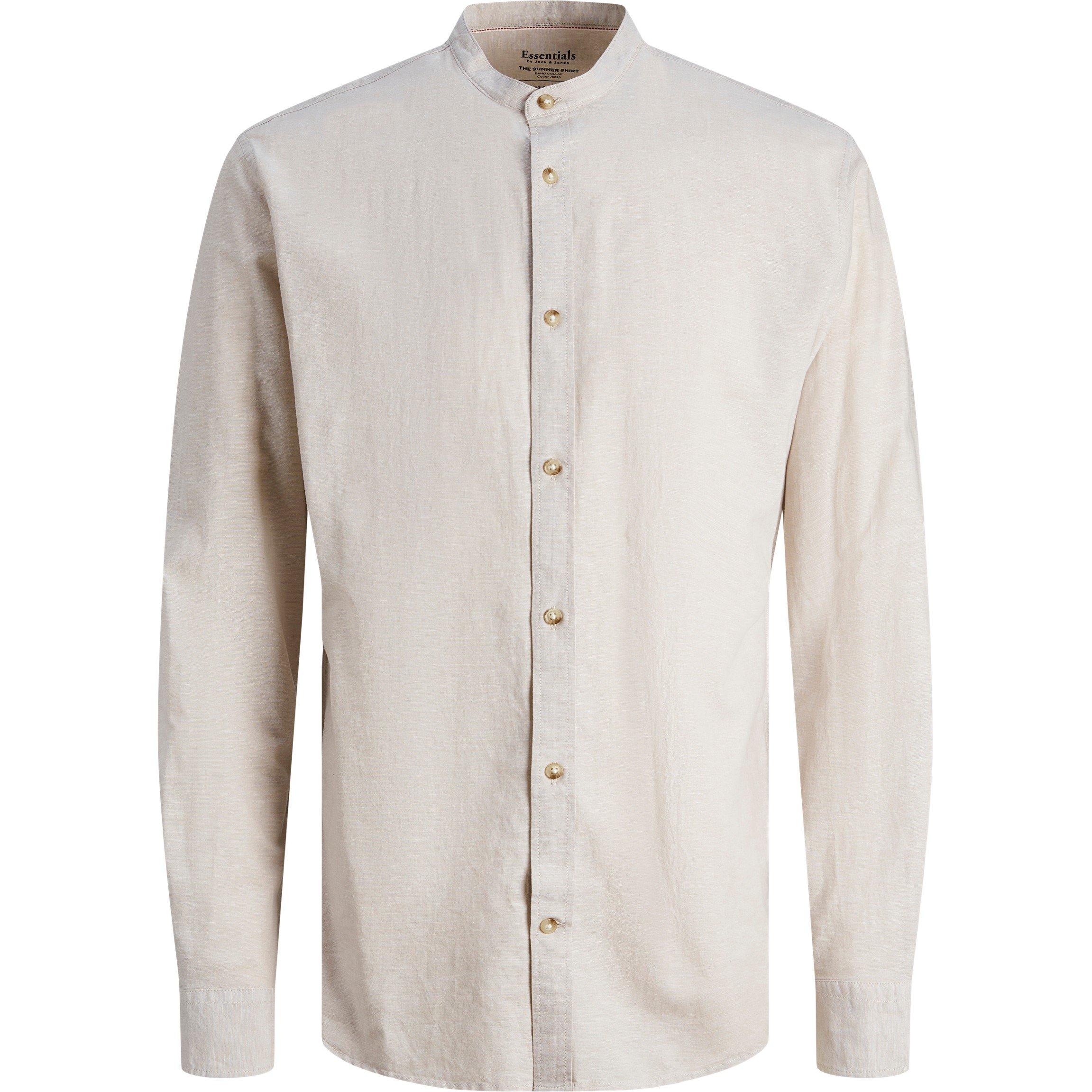 Jack and Jones Long Sleeve Buttoned Linen Shirt