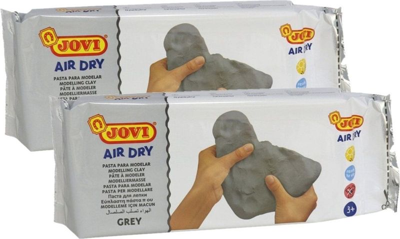 Jovi - Air Dry Klei - Grijs - 1kg