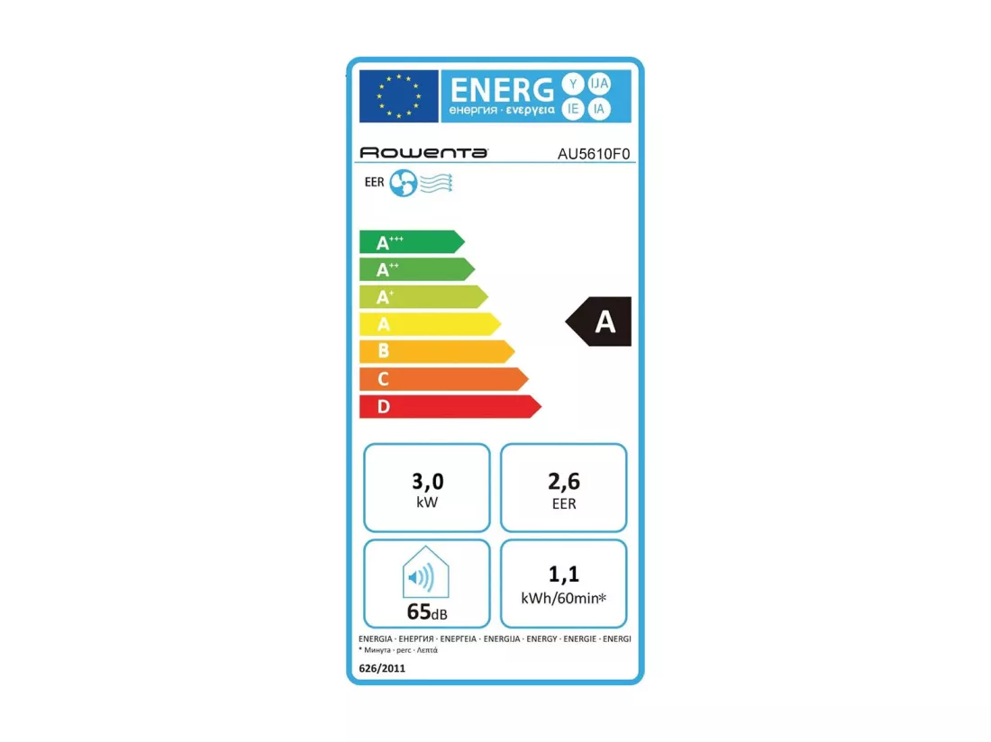 Rowenta Climatiseur mobile 3000w 40m2 avec kit fenêtre - au5610f0