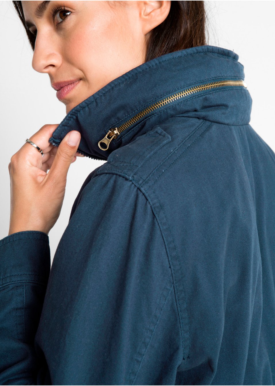 Parka coton avec doublure jersey
