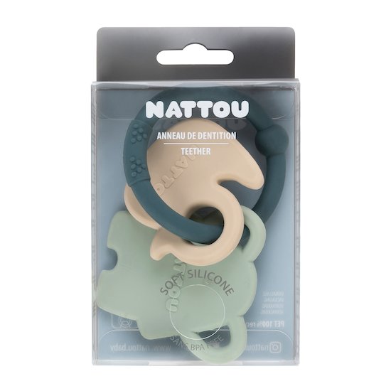 Anneau de dentition silicone   Canard Vert        de               Nattou