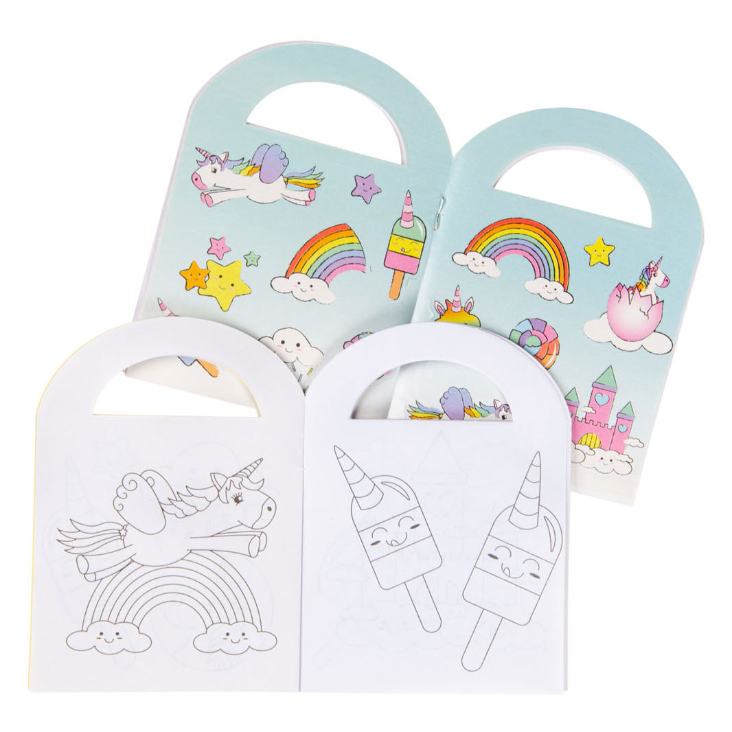 Kleurboekje met Stickers Eenhoorn