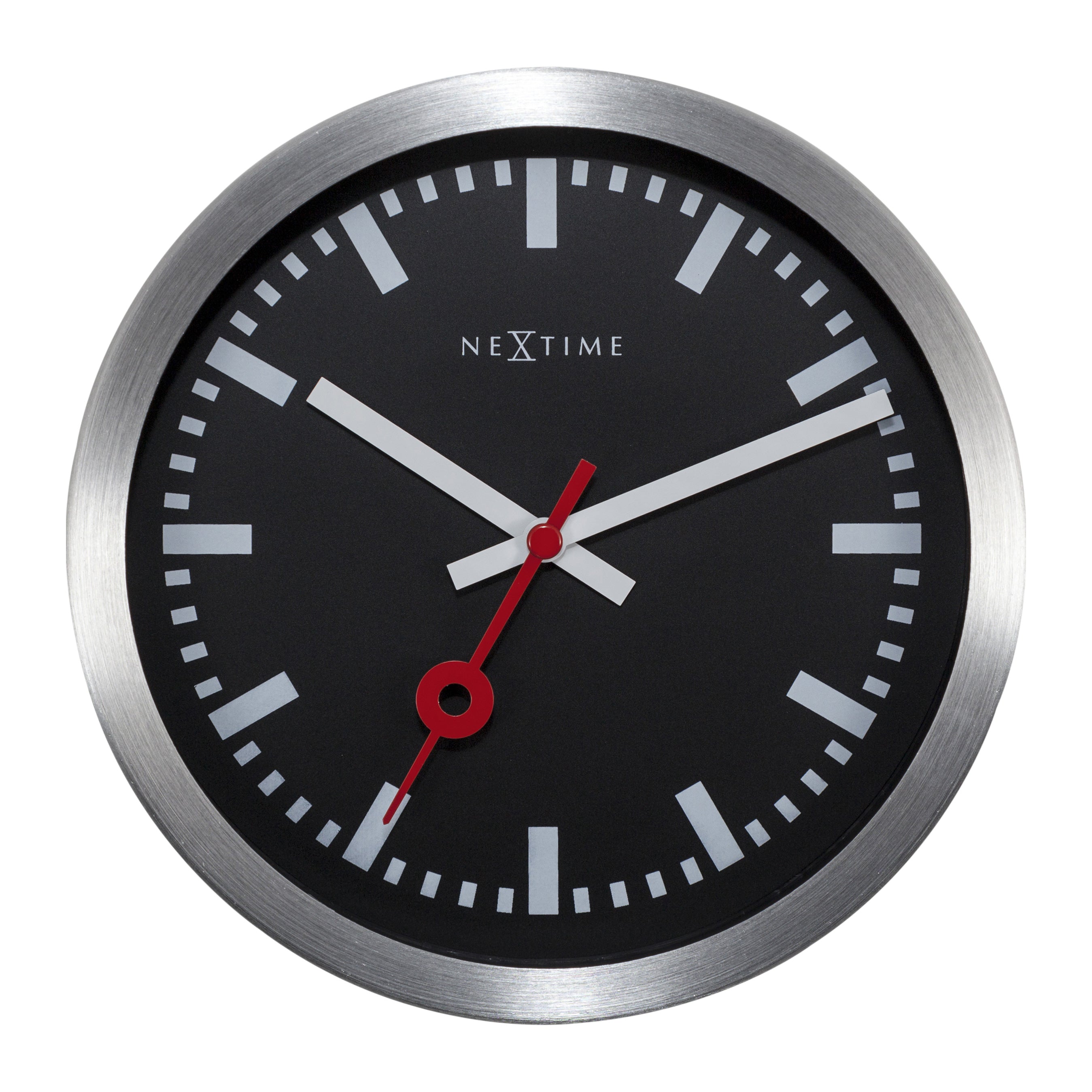 NeXtime Station Stripes Klok Ã 19 cm