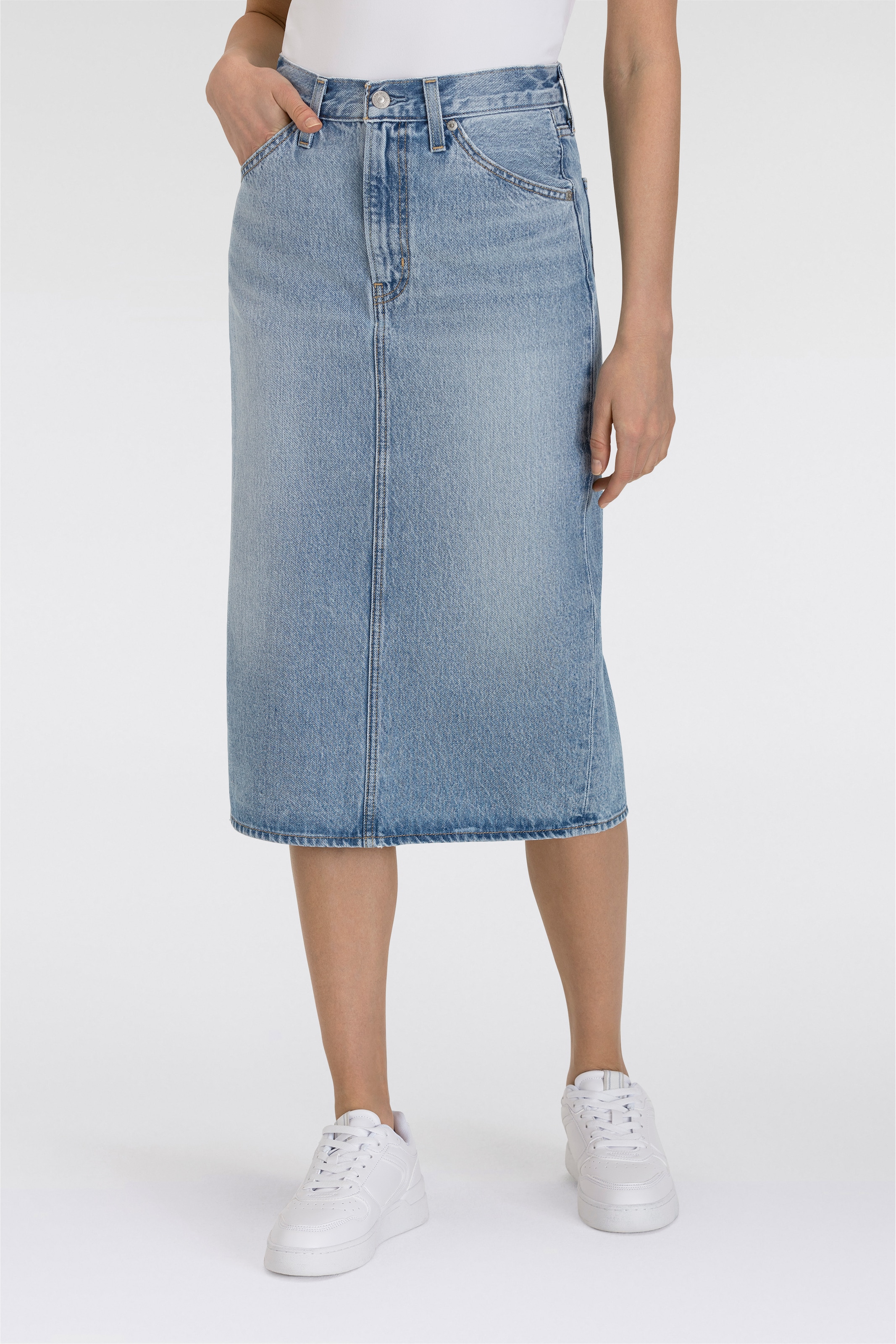Levi's® Jeansrock »HR BACK SLIT SKIR«, mit Schlitz hinten