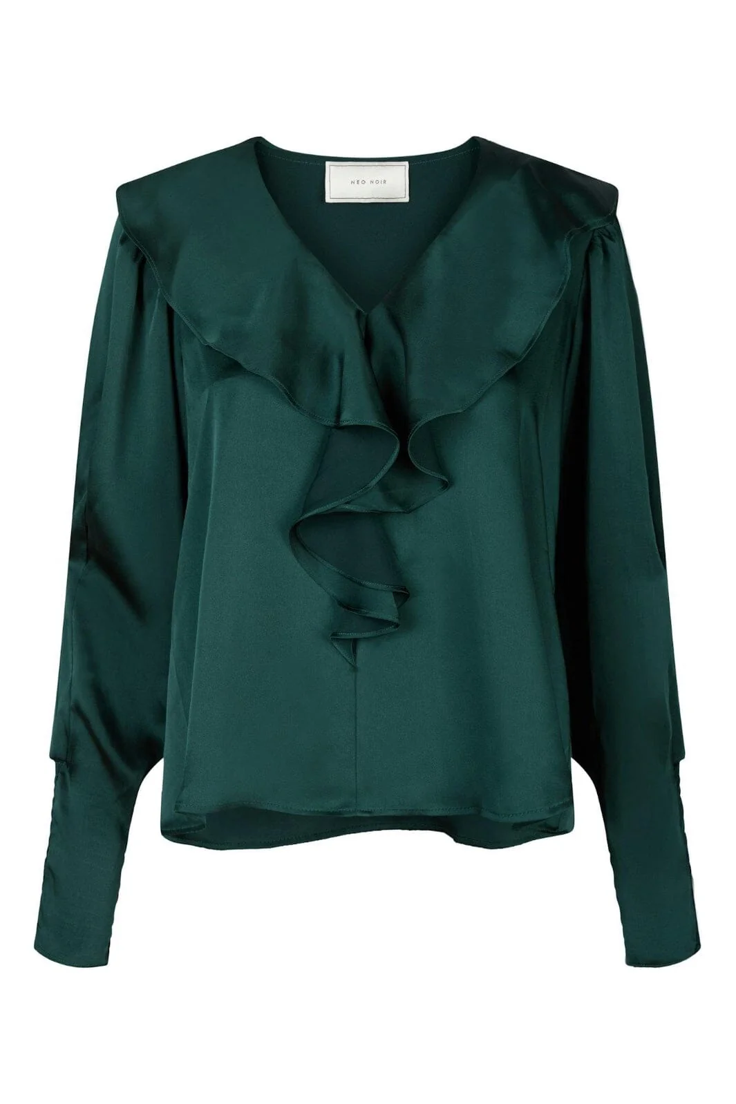 Neo Noir Sandie Sateen Blouse 160963 dark green