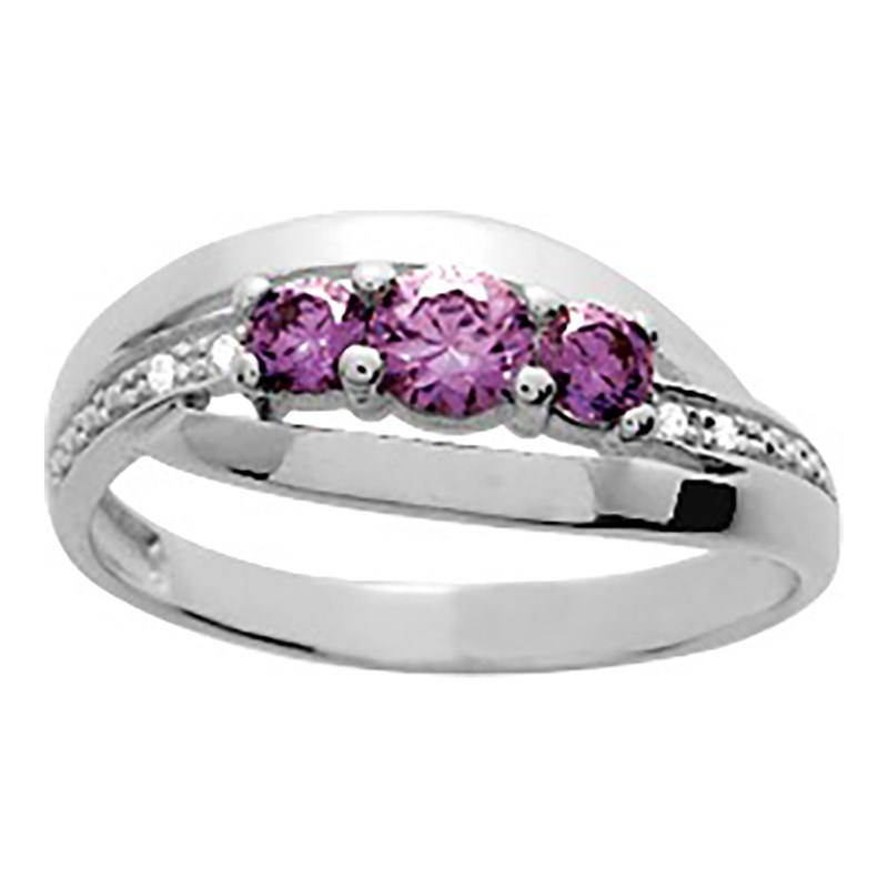 Bague femme - Oxyde de zirconium - Argent 925