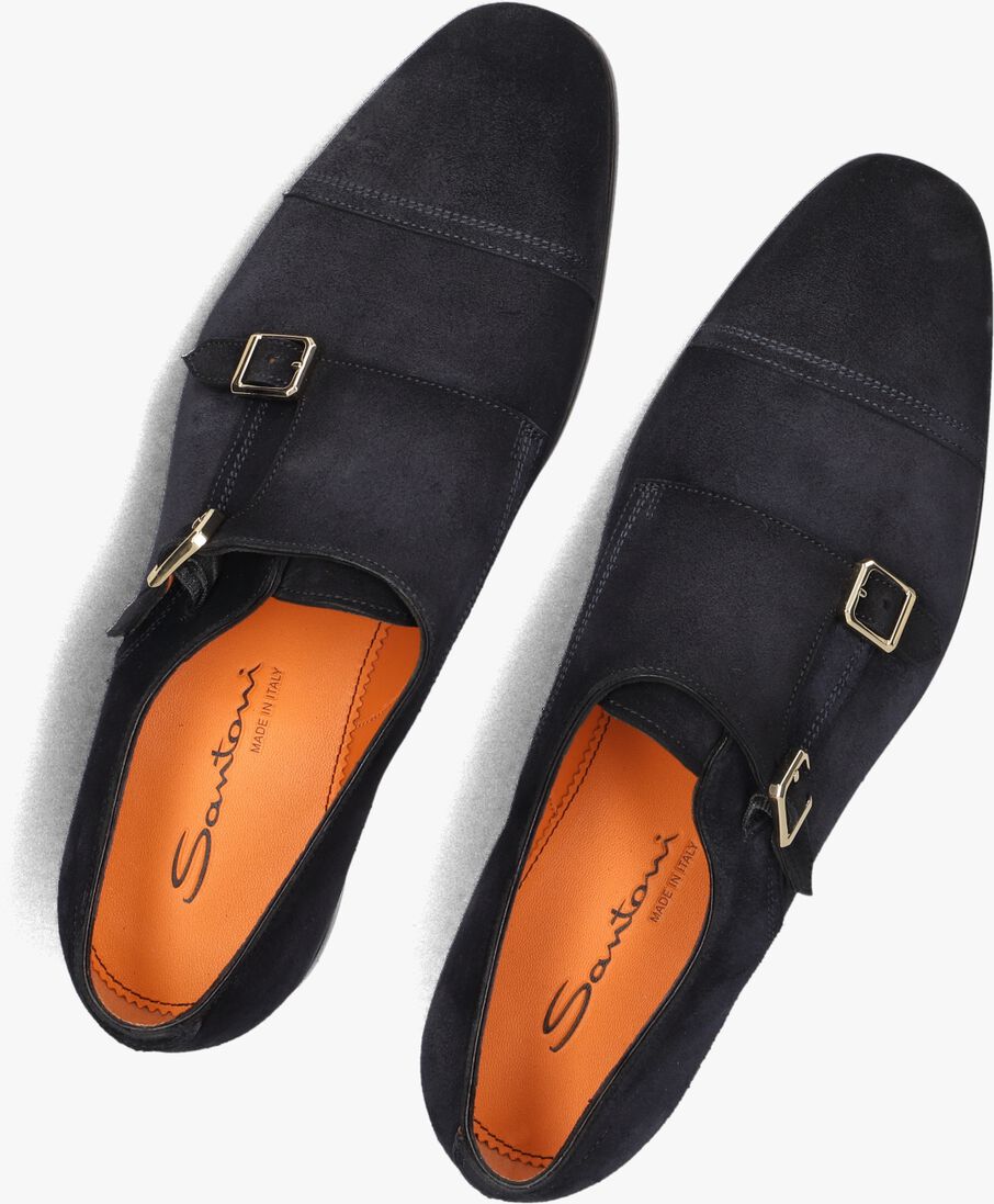 blauwe santoni instappers axel