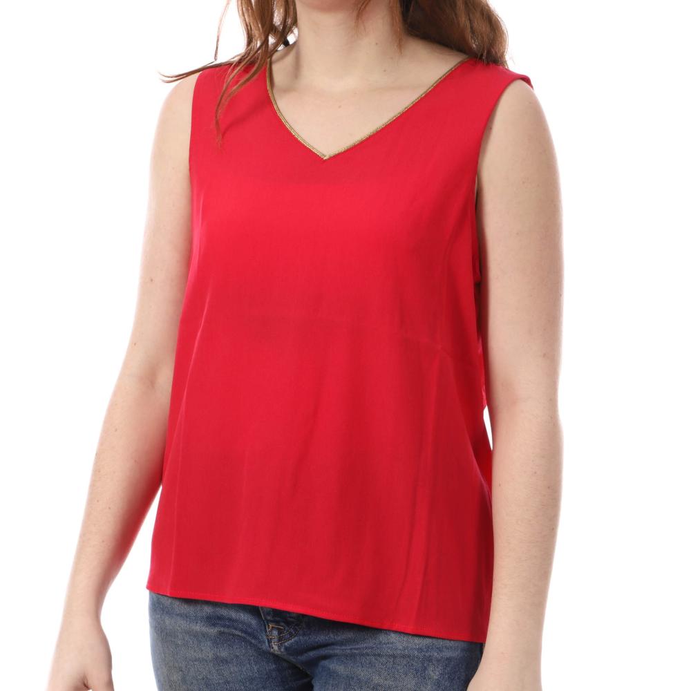 Only Débardeur Rouge Femme Only Pelina