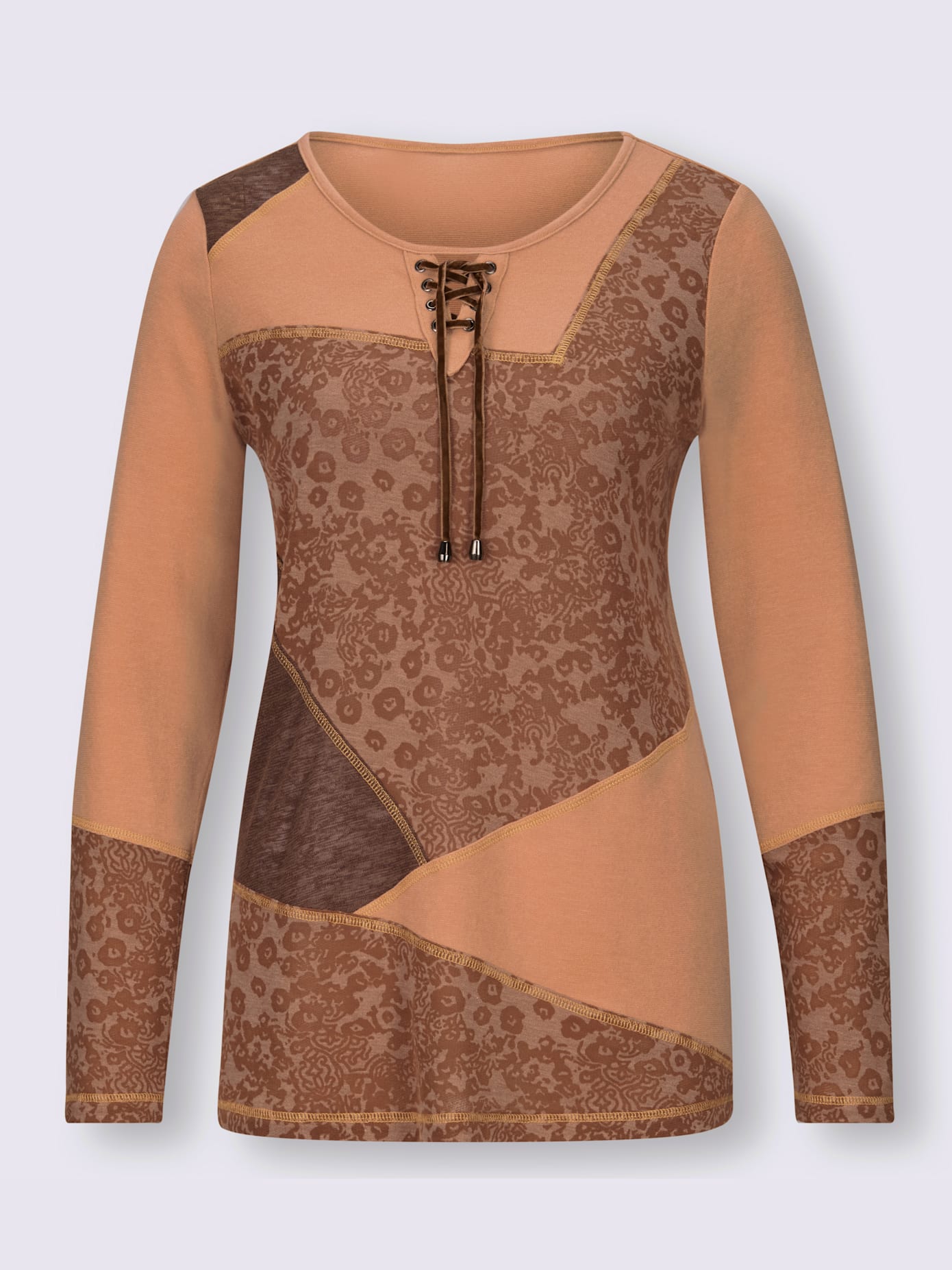 T-shirt style patchwork tendance