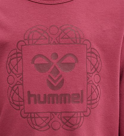 Hummel Bluse - hmlHelga T-Shirt L/S - Erdrot