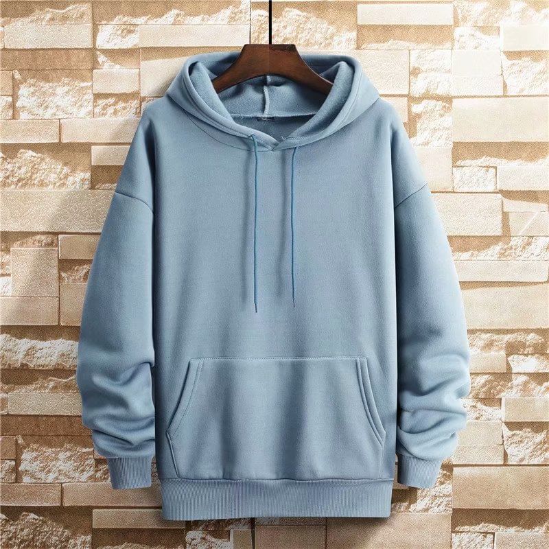 Acrius - Effen hoodie met kangoeroezak