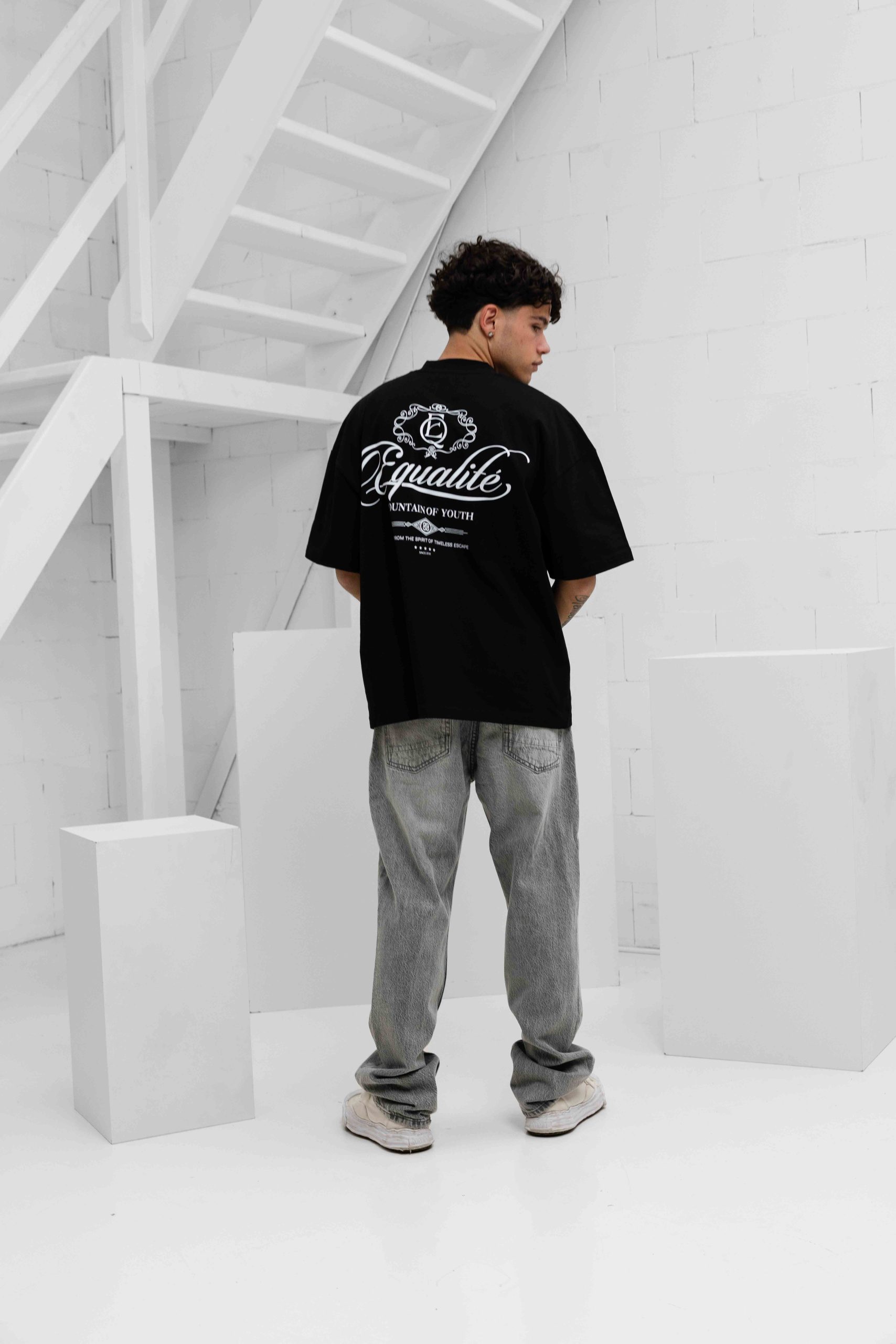 Equalité Yuki Boxy T-Shirt 2.0 Heren Zwart