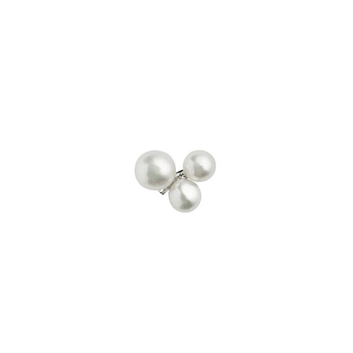 Stine A Pearl Ørering, Rhodineret Silver