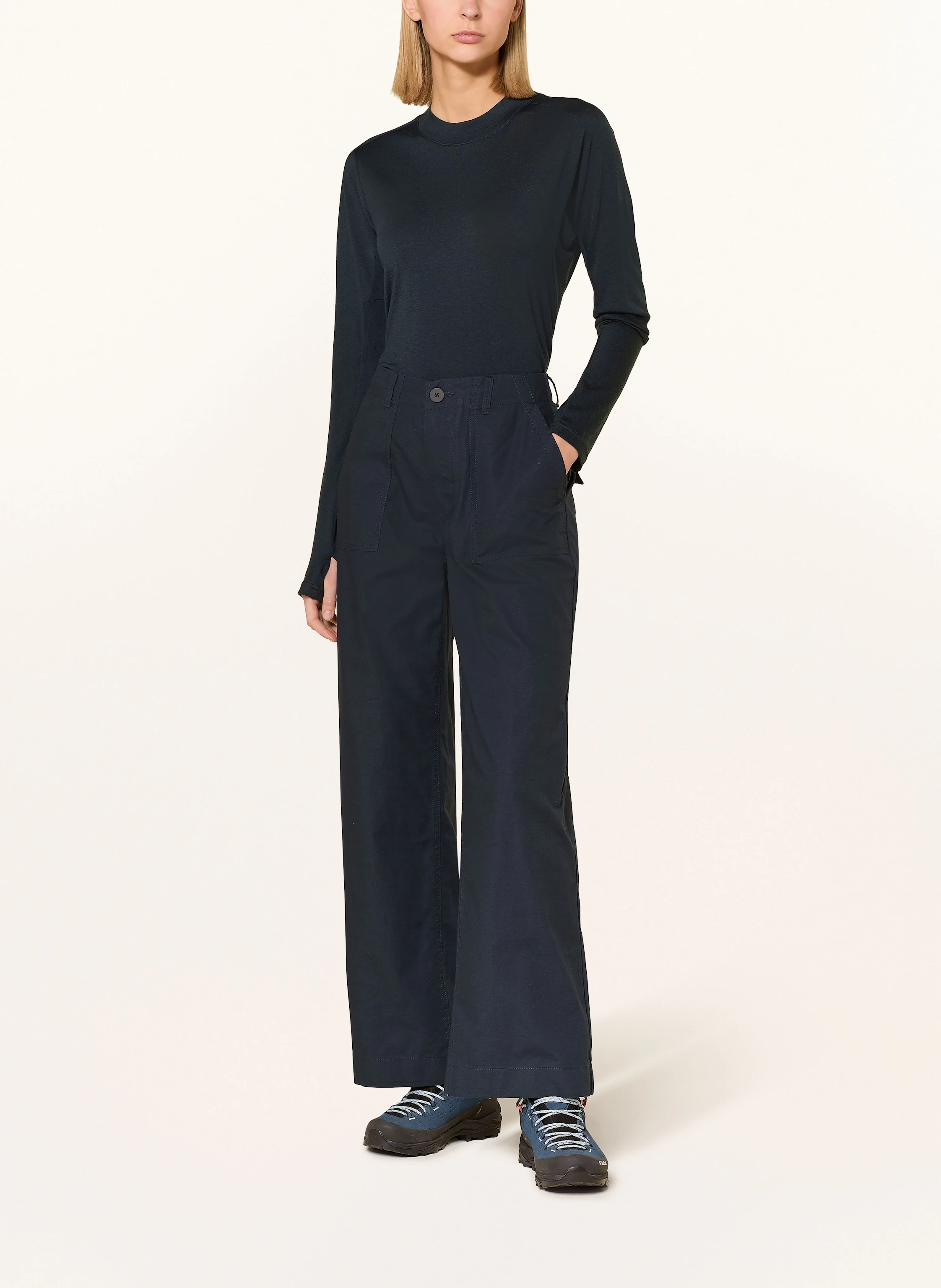 KnowledgeCotton Apparel Longsleeve DYNAMIC WOOL 175 aus Merinowolle