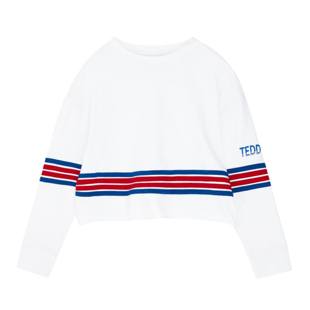 Teddy Smith T-shirt Blanc Fille Teddy Smith Tess ML