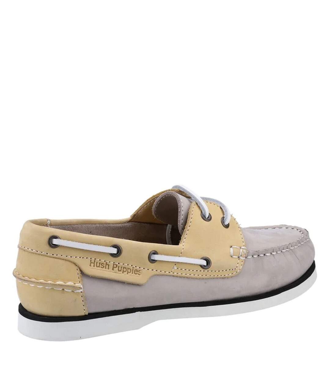 Hush Puppies - Chaussures bateau HATTIE - Femme (Gris / Jaune) - UTFS9719