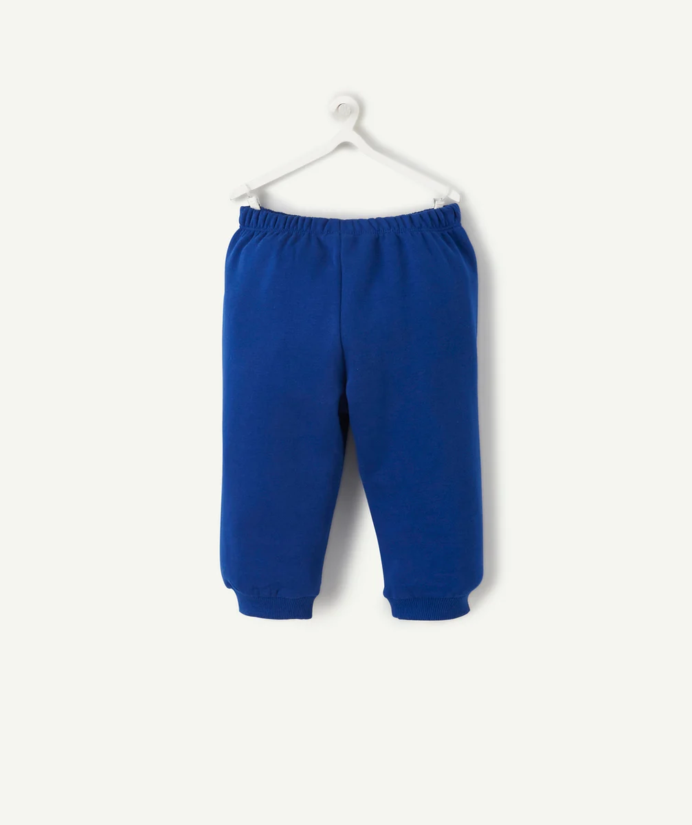 JOGGING BÉBÉ GARÇON EN FIBRES RECYCLÉES BLEU AVEC ANIMAUX