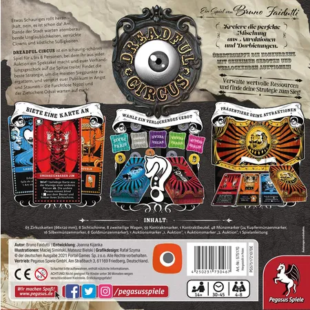 Pegasus Spiele Dreadful Circus (Portal Games)