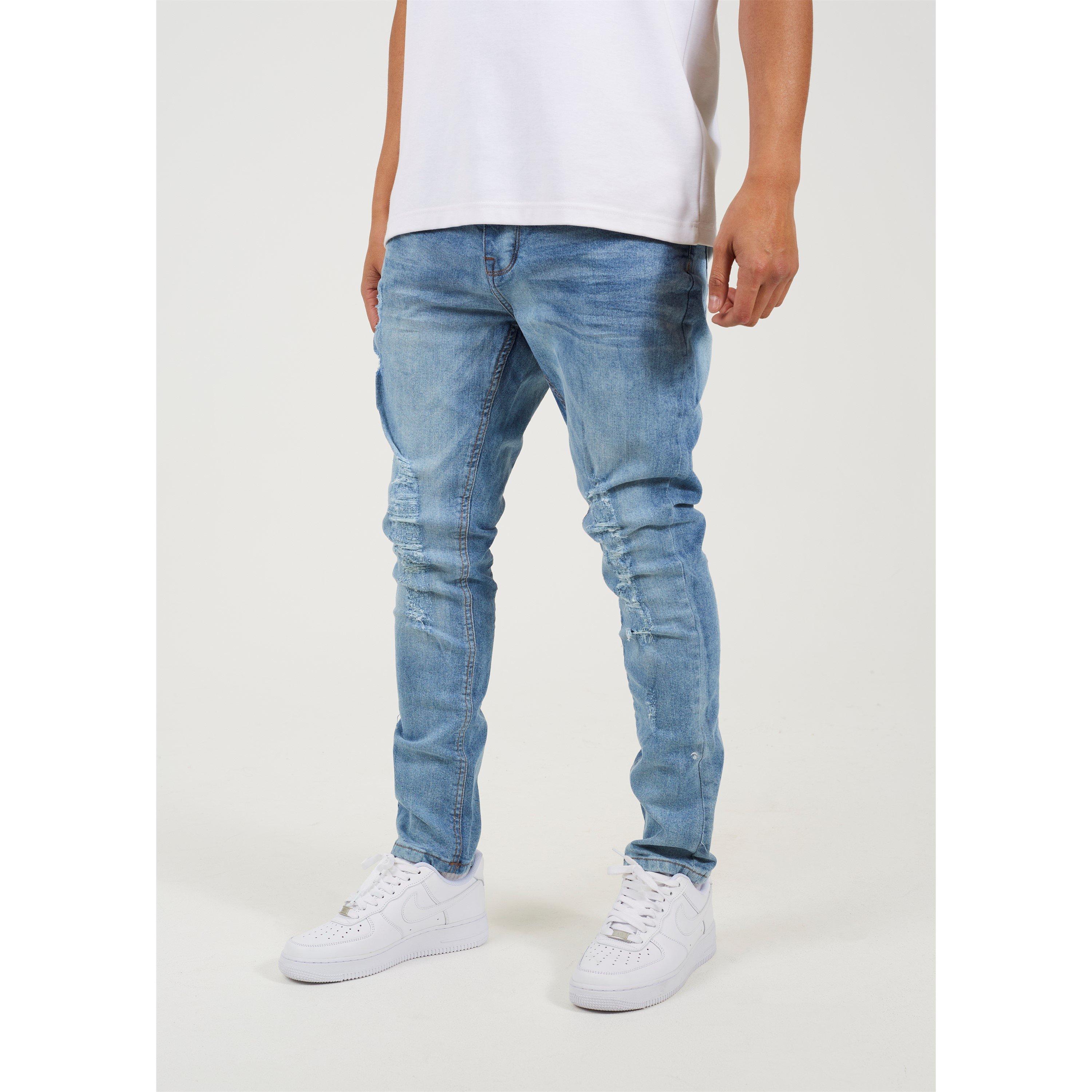 Brave Soul Skinny Fit Jeans with Knee Rips