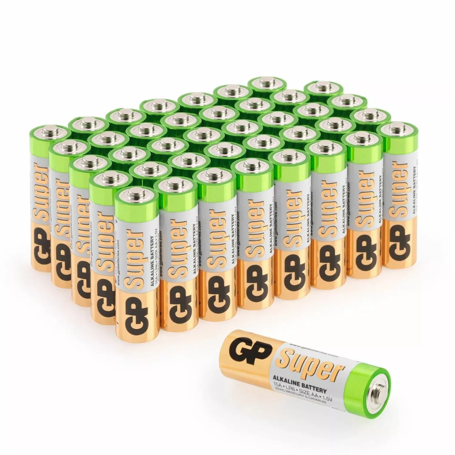 GP Alkaline Super Batterijen1,5V (40st) - AA - GPSUP15A984S40