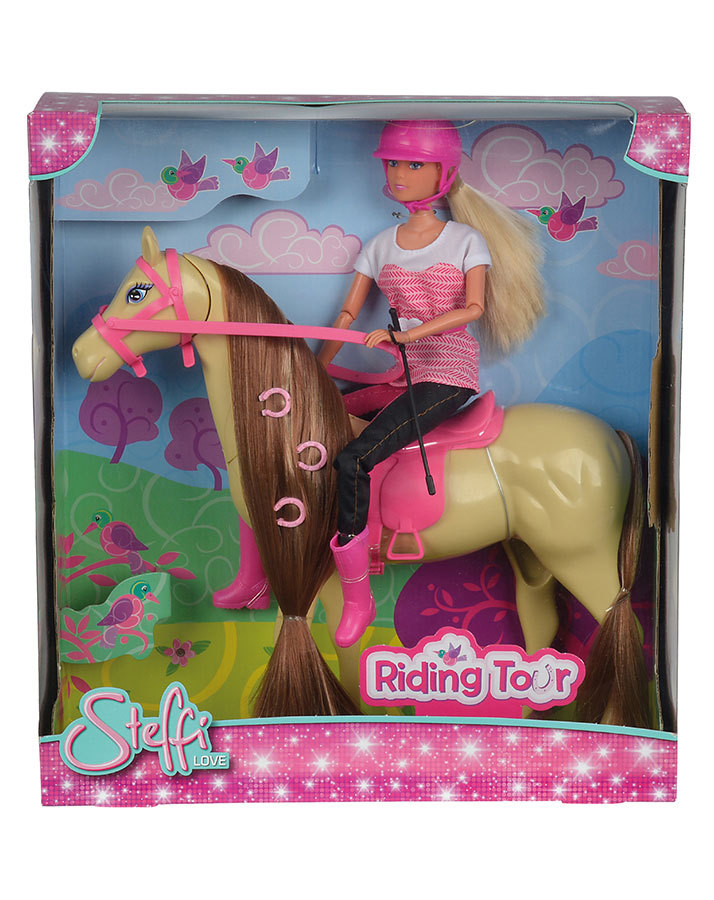 Puppe Steffi LOVE – RIDING TOUR in pink/beige