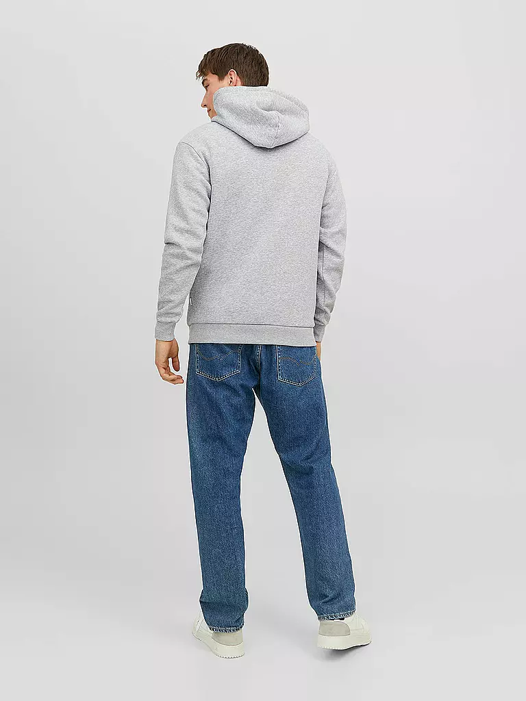 JACK & JONES Kapuzensweater - Hoodie  JJEBRADLEY hellgrau