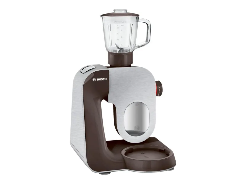 Bosch MUM5 CreationLine Premium MUM58A20 - Køkkenmaskine - 1000 W - børstet rustfrit stål/grå