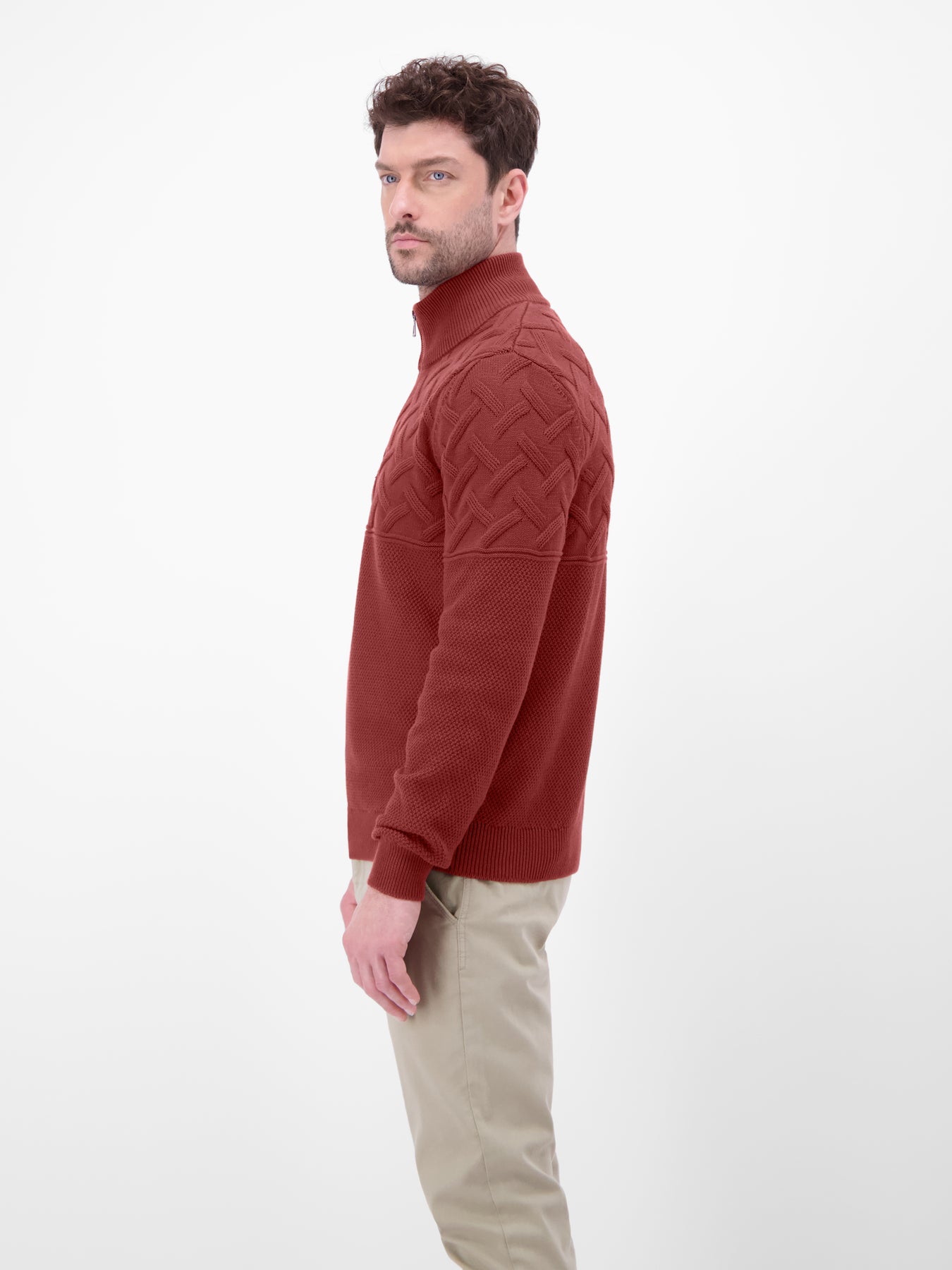 Herren-Troyer mit Jacquardmuster