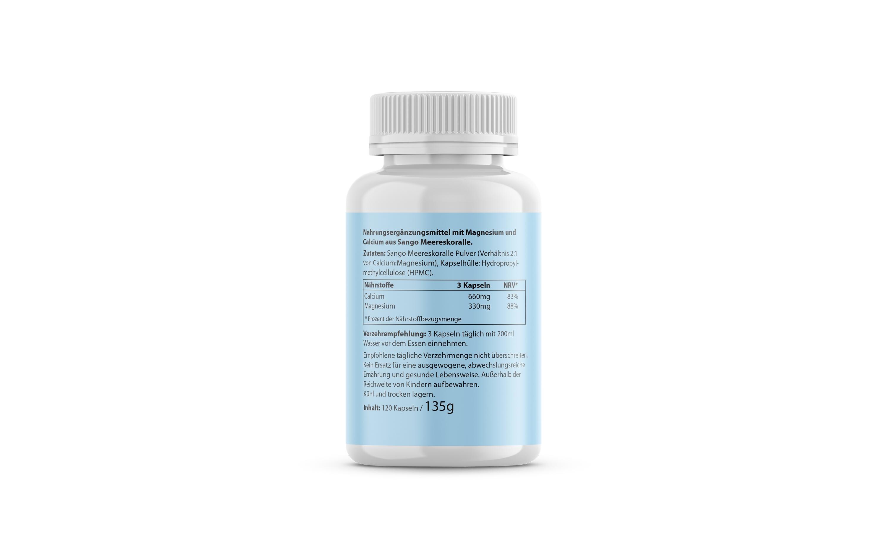 Magnesium 120 KapselnVegane Magnesium Kapseln